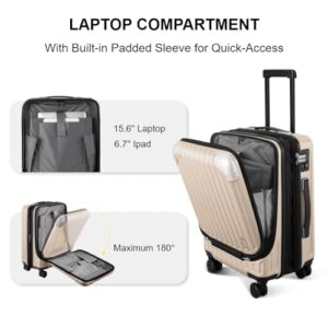 Expandable 4 Wheel Luggage Suitcase