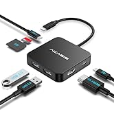 USB C Hub, ACASIS USB Splitter with 4K HDMI, Power Delivery 100 W,3 USB 3.0 Port,1 Type-C 3.0 Por...