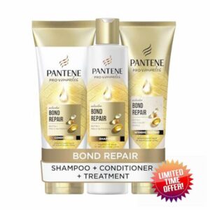 Pantene Molecular Bond Repair Bundle Shampoo + Hair Conditioner + Deep Conditioning Treatme