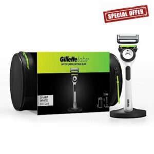 Gillette Labs Men's Razor + 1 Razor Blade Refill with Exfoliating Bar