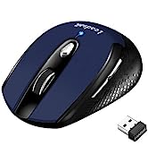 Slim Wireless Keyboard and Mouse Set, 2.4G Compact Cordless QWERTY UK Layout USB Keyboard and Sil...