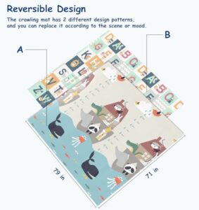 Double-Sided Crawling Mat Kids Waterproof Portable Mat