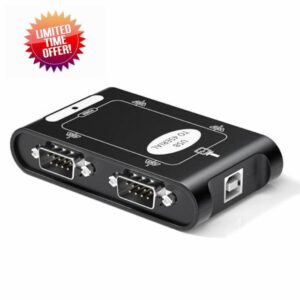 DriverGenius USB to RS-232 Serial Converter - 4-Ports Serial DB9 COM Adapter for Windows Only
