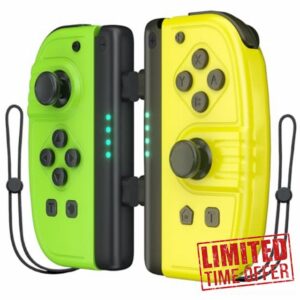 TURPOW L/R Wireless Controllers for Switch 2er Set Wireless Gamepad compatible with N-Switch/Lite/OLED