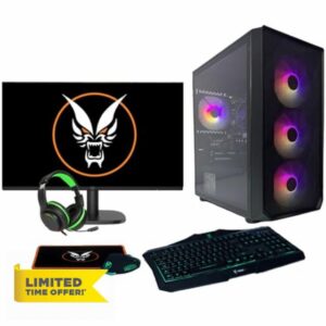 Fierce PC Gaming 24" Monitor Bundle - Intel Core i5 12400F 2.5-4.4GHz