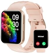 RUIMEN Smart Watch for Women Men Smart Watches with Call Function Fitness Tracker Watch with Hear...