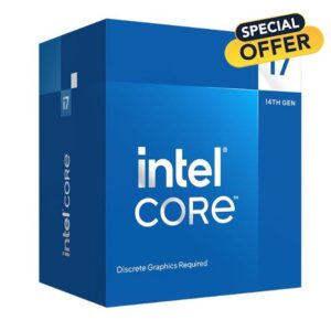 Intel® Core™ i7-14700F Desktop Processor 20 cores (8 P-cores + 12 E-cores) up to 5.4 GHz