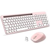 LeadsaiL KF29 Wireless Keyboard and Mouse Set, Wireless USB Mouse and Compact Computer Keyboards ...