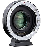 VILTROX EF-EOS M2 Auto Focus Lens Adapter 0.71x Reducer Speed Booster for Canon EF Mount Lens to ...