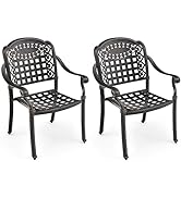SFAREST Outdoor Bar Stool, HDPE Bar Chair with Backrest and Footrest, Counter Height Dining Chair...