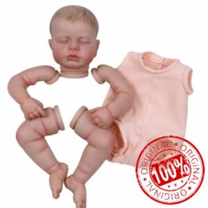 LSOAARRT 19 Inch Reborns Doll DIY Kits Baby Toy Nurturing Doll Realistic Handmade Soft Vinyl Doll Children DIY Craft Toy