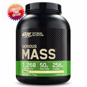 Optimum Nutrition Serious Mass Protein Powder High Calorie Weight Gainer with 25 Vitamins and Minerals