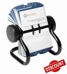 Rolodex Rotary Business card File Black Small