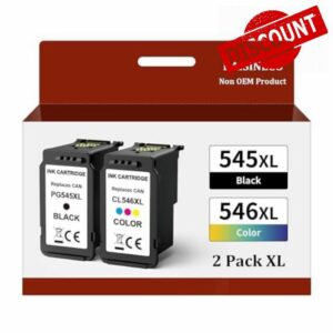 BAISINECO PG-545XL CL-546XL Ink Cartridges Black and Colour High Yield Remanufactured Canon 545 546 Ink Cartridges for TS205 TS3150 TS3151 TS3350 MG2550S MG2950 MG3050 MX495 TR4550 TR4551