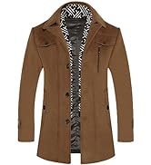APTRO Mens Jacket Winter 80% Wool Coats Peacoat Warm Casual Overcoat Outwear Double Breasted Busi...