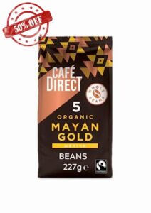 Cafédirect Mayan Gold Mexico Organic Fairtrade Whole Bean Coffee 227g (Pack of 6)