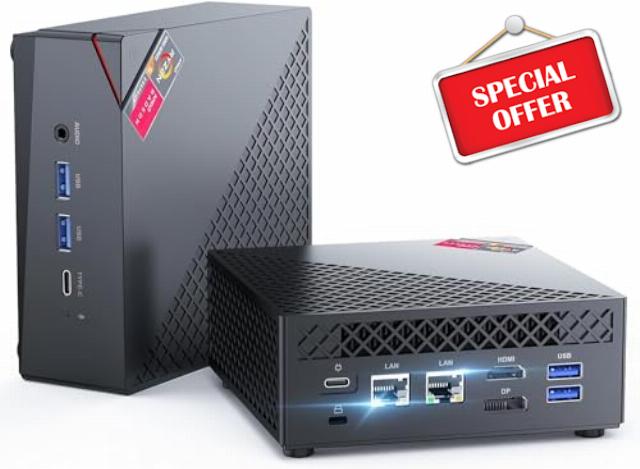 NiPoGi AMD Mini PC Ryzen 5 5500U