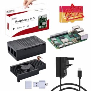 GeeekPi Raspberry Pi 5 4GB Starter Kit with 64GB SD Card