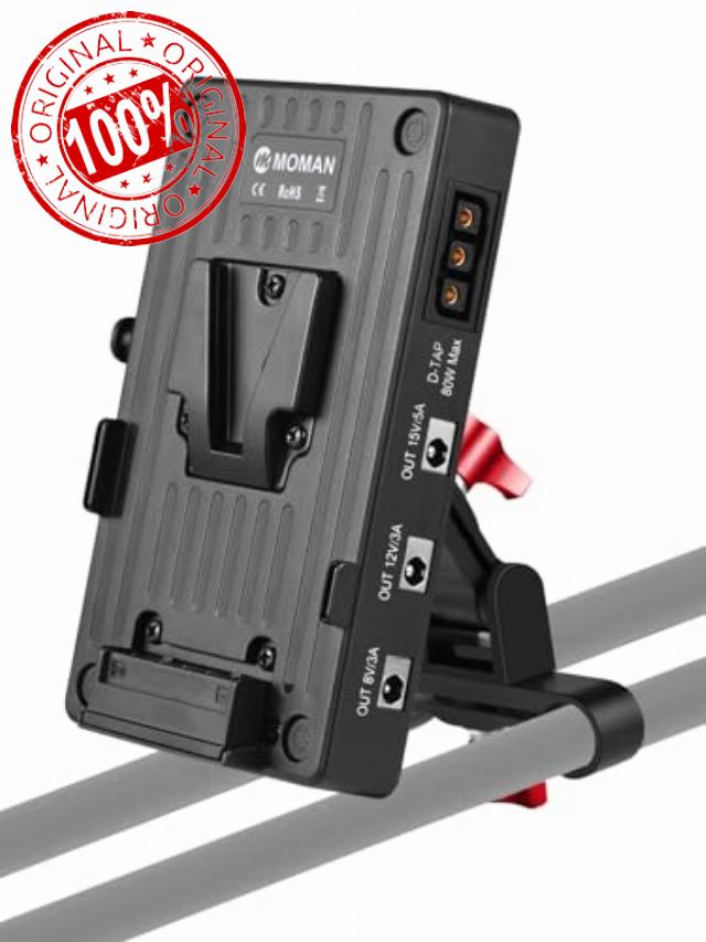 Moman VBP2 V Mount VLock Battery Plate with 15mm Rod Clamp