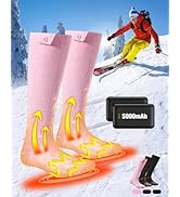 Heated Socks, Eventek 360° Heating Electric Socks for Men Woman, 7.4V Rechargeable H...