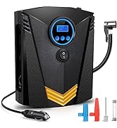 Petrinda Cordless Tyre Inflator Air Compressor, 12V Rechargeable Battery Portable Car Tyre Pump, ...