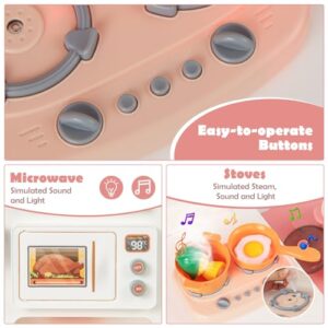 Pretend Cooking Toy with Real Sounds & Light