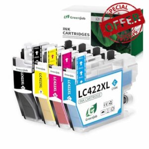 Greenjob LC422XL Ink Cartridges Replacement for Brother LC422 LC-422XL LC-422XLVAL Ink Cartridges Multipack Compatible with Brother MFC-J5340DW MFC-J5345DW MFC-J5740DW MFC-J6540DW MFC-J6940DW (4-Pack)