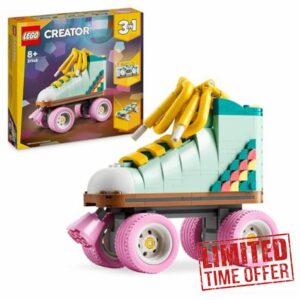LEGO Creator 3in1 Retro Roller Skate to Mini Skateboard Toy to Boom Box Radio