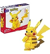 MEGA Pokémon Jumbo Eevee toy Building Set, 11 inches tall, poseable, 824 bricks and pieces, for b...