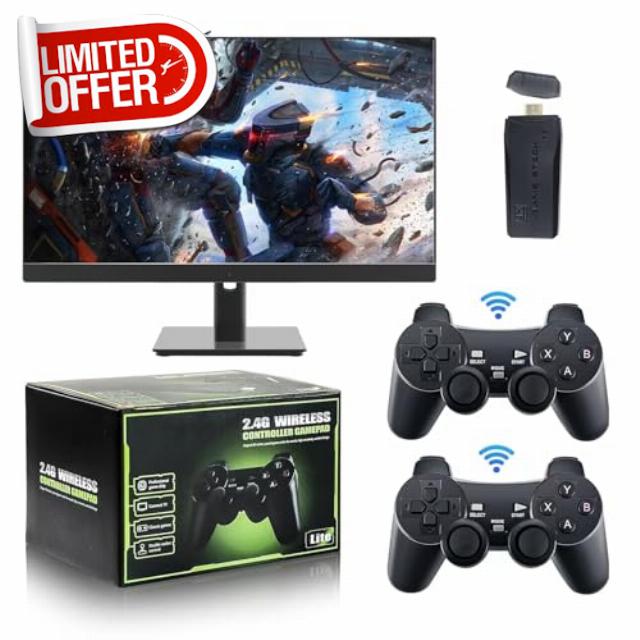 AUFGLO Retro Games Console - Video Game Consoles with 2Pack Game Controllers