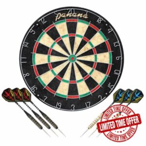 Dartbaord Steel Dart Board Dartbard Set with 6pcs Professional Steel Tip Darts