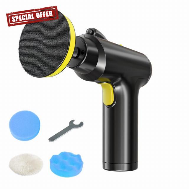 bestyks Cordless Car Buffer Polisher - 4 Inch Portable Polishing Waxer Machine Kit 1600 RPM
