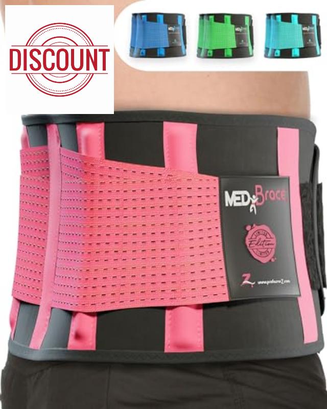 MEDiBrace Back Support Belt Limited Edition Men and Women’s Lower Lumbar Brace for Sciatica Pain Relief