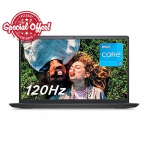 Dell Inspiron 15 3520 Laptop | FHD (1920 x 1080) 120Hz Display | Intel Core i3-1215U | Intel UHD Graphics | 8GB 2666MHz RAM | 256GB SSD | English-UK Keyboard | Carbon black