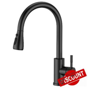 FORIOUS Kitchen Sink Taps Mixer with Pull Out Spray