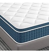 Koorlian Single Mattress, 27cm Individual Pocket Spring Hybrid Mattress, Upgraded 10.6 inch 3FT S...
