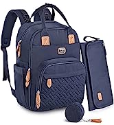 Dikaslon Changing Bag Backpack, Large Nappy Back Pack Multifunction Baby Bags (Army Green)