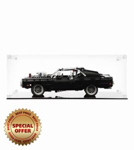 NOVDA Acrylic Display Case for LEGO Technic Fast & Furious Dom's Dodge Charger 42111