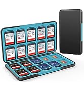 HEIYING Memory Card Case for SD Card and TF Card , Portable SD Card Holder SD SDHC SDXC TF Card S...