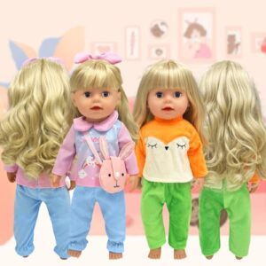 8 Pack Dolls Clothes with 2 Underpants and Bags