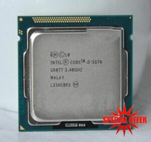 High-Performance Intel i5-3570 CPU with 3.4GHz Clock Speed - 4 Cores