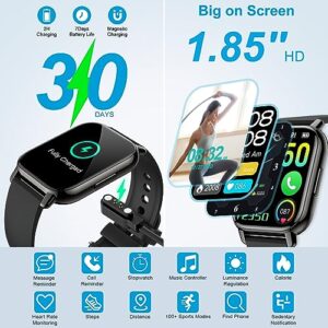 Fitness Tracker 1.85" Touch Screen Fitness Watch with Heart Rate Sleep Monitor