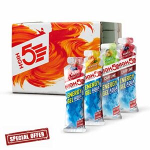HIGH5 Energy Gel Aqua Caffeine Hit Liquid Quick Release Energy On The Go From Natural Fruit Juice (Mixed)