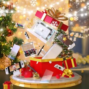 Switch OLED Case with Switch OLED Protective Cover/Tempered Glass Protective Film and Game Card Case etc.Accessories for Nintendo Switch OLED