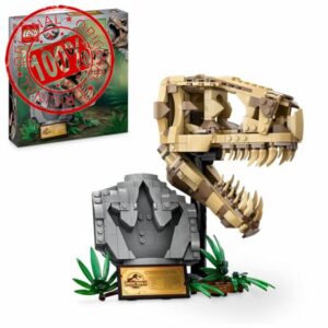 LEGO Jurassic World Dinosaur Fossils: T. rex Skull Toy for 9 Plus Year Old Boys