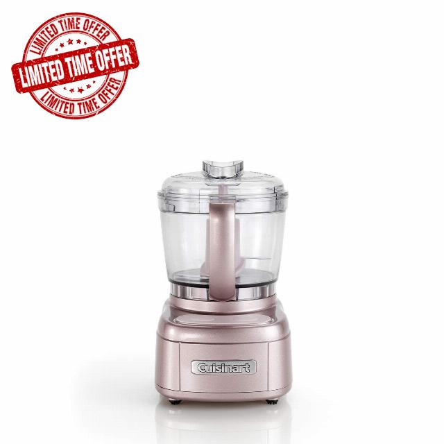Cuisinart Style Collection Mini Prep Pro Mini Chopper And Food Processor | 900 ml Capacity | Vintage Rose | ECH4PU