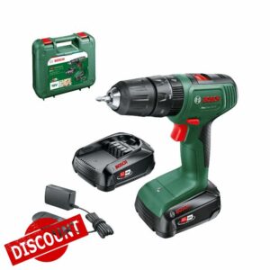 Bosch Home and Garden Cordless Hammer Drill EasyImpact 18V-40 (2 Batteries 2.0 Ah