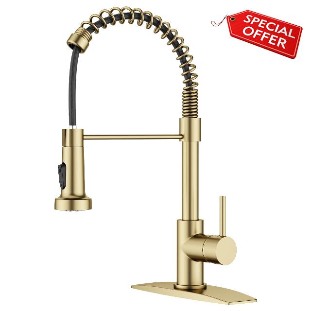 FORIOUS Gold Kitchen Tap