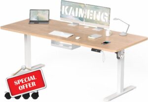 KAIMENG Electric Standing Desk 200x80cm with Cable Management Tray