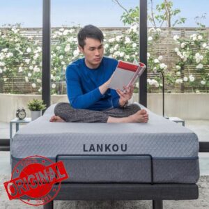 LANKOU Gel Cooling Memory Foam Hybrid Pocket Spring Mattress Two Side Sleep 20cm Medium Firm /30 Days Risk-Free Nights Trial(Double 4FT6 137 * 191 * 20cm)